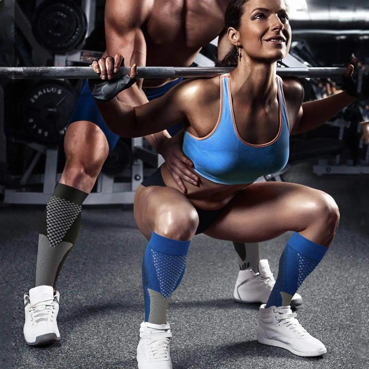 Meia de Compressão Esportiva Cano Alto - Use Conforto