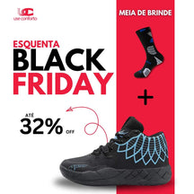 Antecipa Black - Tênis de Vôlei e Basquete USE0472 + Meia de Brinde