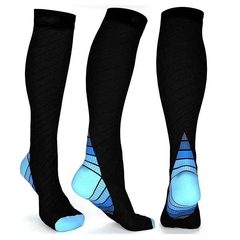 Brothock Outdoor Running pressure socks adult nylon sports socks new custom elasticity fitness stockings knee compression socks Use Conforto