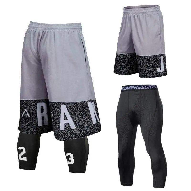 Conjunto Calça de Compressão + Bermuda de Basquete - Use Conforto