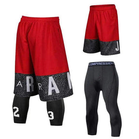 Conjunto Calça de Compressão + Bermuda de Basquete - Use Conforto