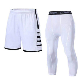 Conjunto Calça de Compressão + Bermuda de Basquete - Use Conforto