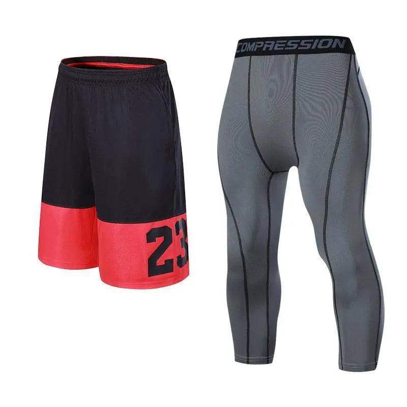 Conjunto Calça de Compressão + Bermuda de Basquete - Use Conforto