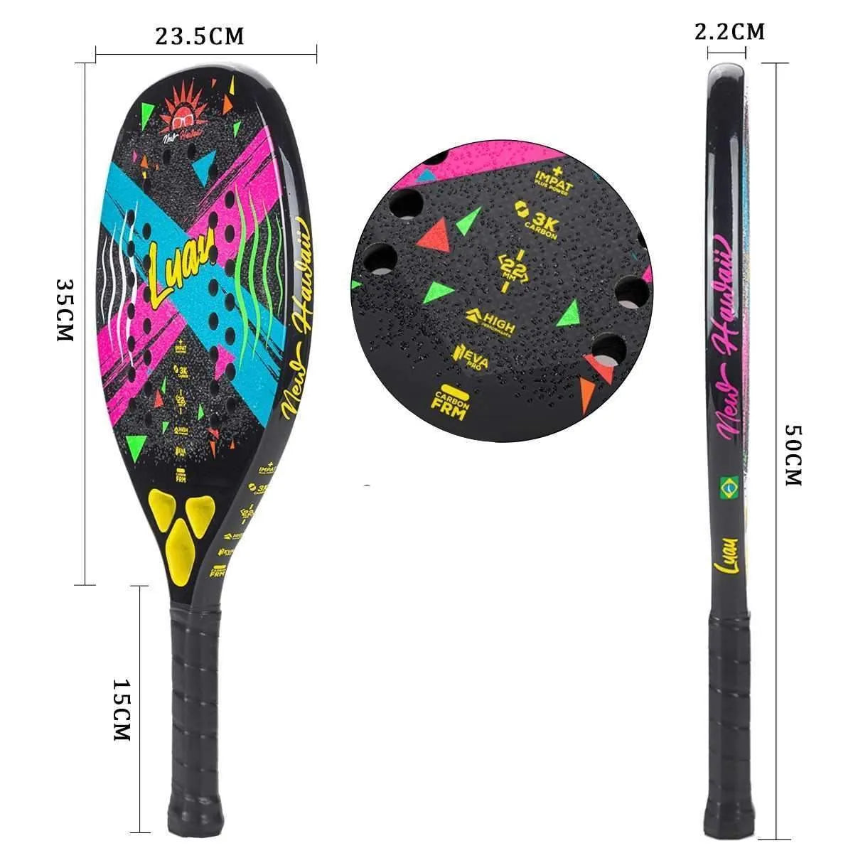 Raquete Beach Tennis Carbono 3k - USE CONFORTO
