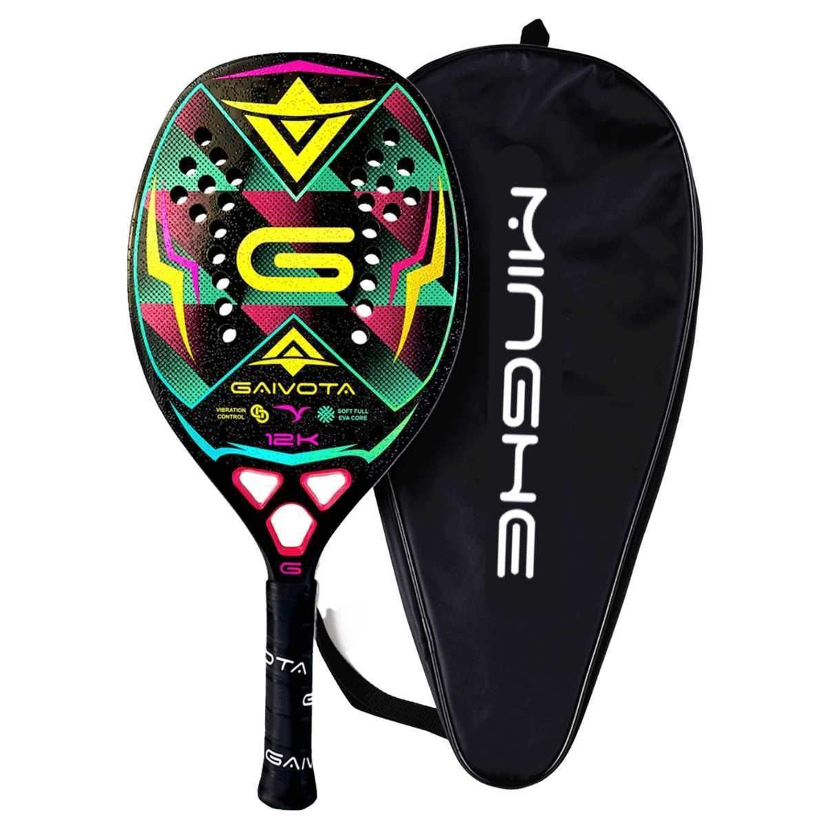 Raquete Beach Tennis - Gaivota Fibra de Carbono 12k - Use Conforto