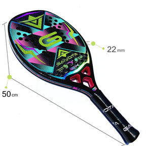 Raquete Beach Tennis - Gaivota Fibra de Carbono 12k - Use Conforto