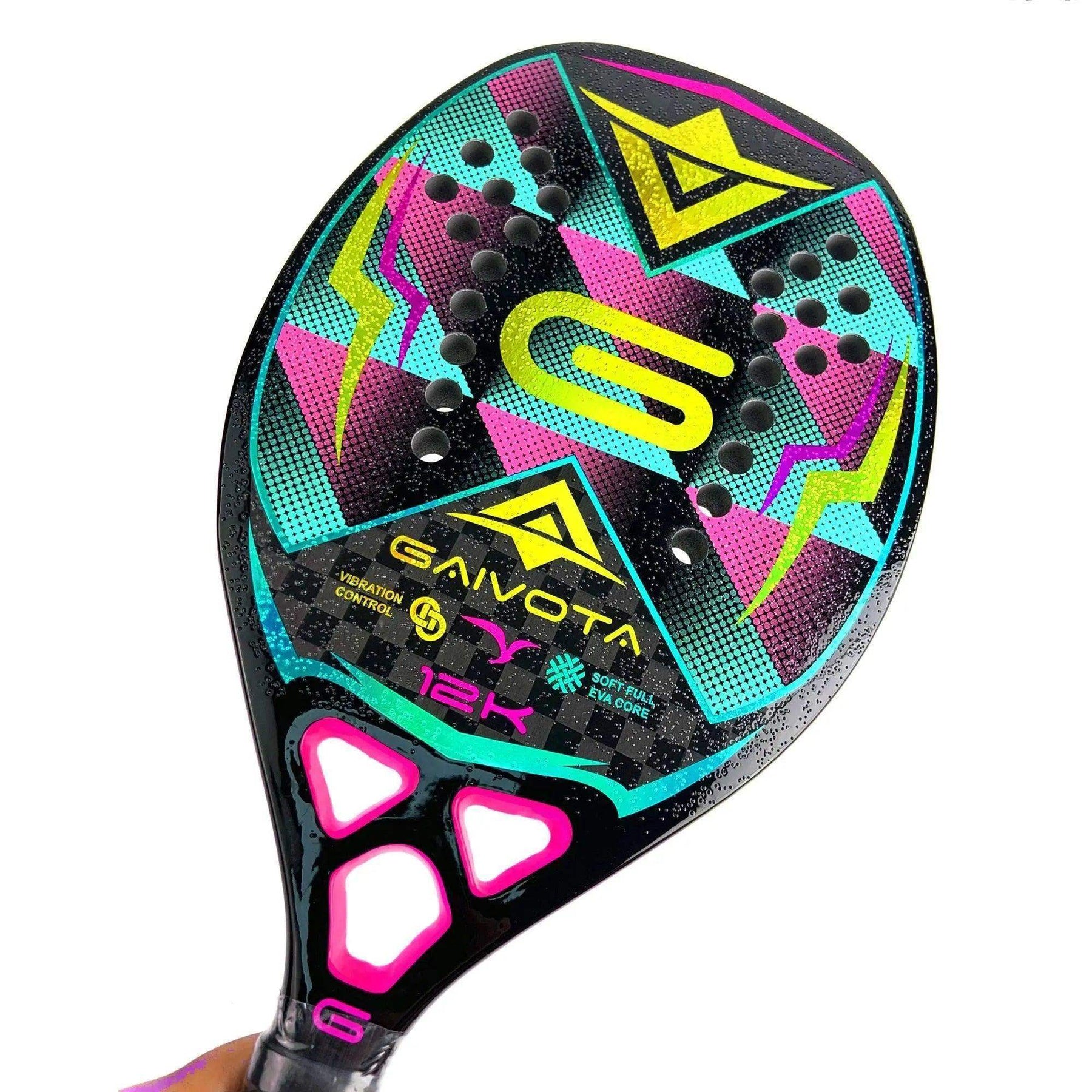 Raquete Beach Tennis - Gaivota Fibra de Carbono 12k - Use Conforto