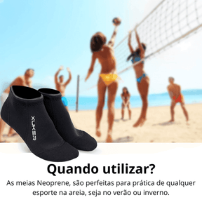 Meia Neoprene Unissex Beach Tennis - Use Conforto